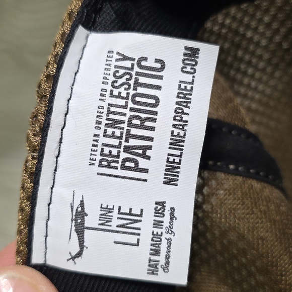 Nine Line Apparel Dropline Snapback Trucker Hat Distressed Brown - Picture 8 of 9